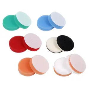 Sealey Assorted Polisher Pad Kit 40mm - Green Blue Orange Red Foam SPK600ACC1