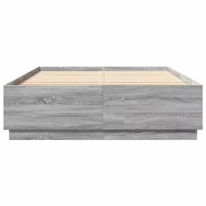 Berkfield Bed Frame without Mattress Grey Sonoma 120x200 cm