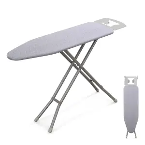 COSTWAY Full Size Ironing Board with Iron Rest Foldable 4-Layer Iron Table