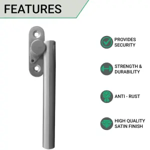 AFIT Stainless Steel Locking Espagnolette Window Fastener - Right Hand