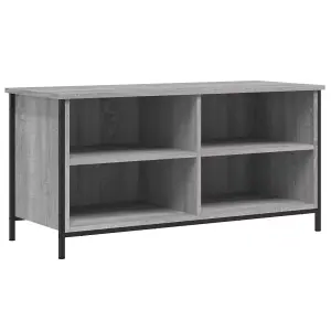 Berkfield TV Cabinet Grey Sonoma 100x40x50 cm Engineered Wood