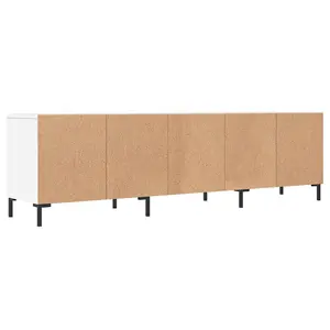 Berkfield TV Cabinet White 150x30x44.5 cm Engineered Wood