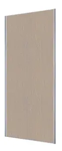 Form Valla Minimalist Full length Grey Oak effect Silver effect frame Sliding wardrobe door, (H) 2260mm x (W) 922mm