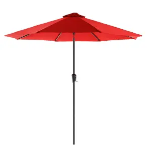 3M Round Garden Parasol Sun Shade Outdoor Patio Umbrella UV50+, with Crank