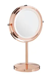 Maison by Premier Clara Rose Gold Led Mirror