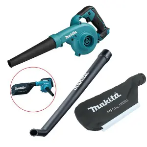 Makita UB100DZ 12v CXT Cordless Blower Vacuum + Long Nozzle + Collect Bag - Bare