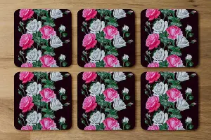 Pattern of Pink and White Flowers (Coaster) / Default Title