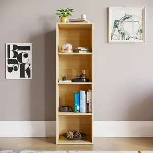 Gerardi Standard Bookcase Oak / 106 cm H x 32 cm W