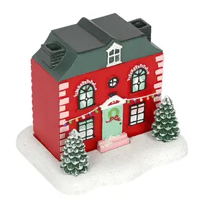 Christmas House Incense Cone Burner (H13 x W13 cm)