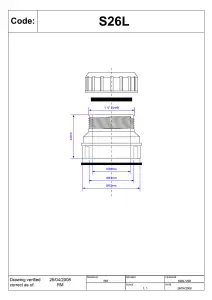 McAlpine S26L 2" x 1" Reducer for Surefit Fittings