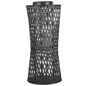 Beliani Boho Lantern MACTAN Wood Black