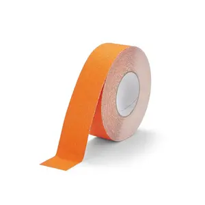 Conformable Non Slip Tape - Aluminium Foil Backing for Irregular Surfaces by Slips Away - Orange 50mm x 18.3m