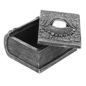 Something Different Dragon Eye Resin Book Storage Box Grey (One Size)