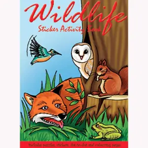 Keycraft Wildlife Sticker Activity Book (Pack of 6) Multicoloured (One Size)