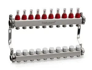 Fastwarm 10 Port Underfloor Heating Manifold