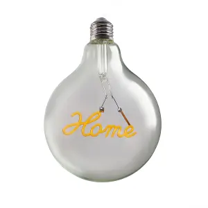 ValueLights Vintage Style 2w LED ES E27 Edison Screw Word Script Home Design Clear Light Bulb - Home