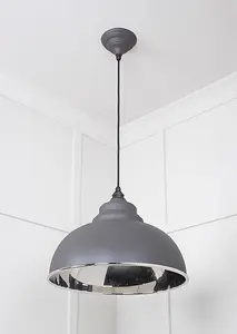 Smooth Nickel Harborne Pendant in Bluff