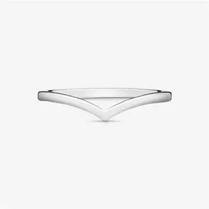 Pandora Polished Wishbone Ring - Sterling Silver - Sz. 62