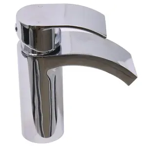 Rinse Bathrooms Waterfall Bathroom Basin Tap Sink Mixer Faucet Chrome