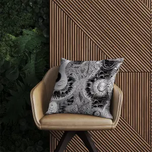 Abstract Moon and Sun Outdoor Cushion 60cm x 60cm