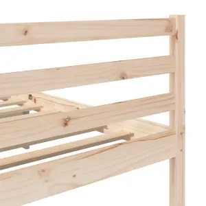 Berkfield Bed Frame Solid Wood Pine 120x200 cm