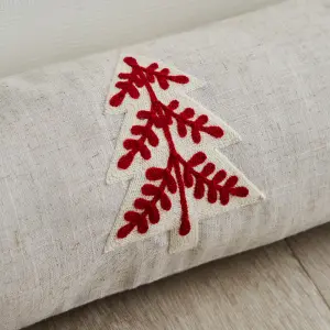 Catherine Lansfield Tufted Christmas Tree Door Draught Excluder Natural