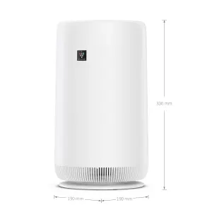 SHARP UA-PN1U-W Compact Tower Air Purifier with Plasmacluster Ion Technology & Night Light