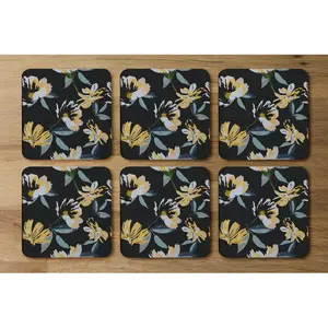 Square 6 Piece Coaster Set (Set of 6)