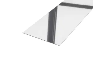 ILCOM decorative profile I 100mm x 2440mm x 0.65mm Silver Polished Stainless Steel