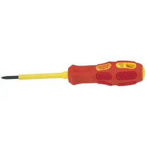 Draper VDE Approved Fully Insulated PZ TYPE Screwdriver, No.0 x 60mm (Sold Loose) 69230