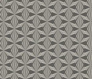 Hoopla Walls Sunray Diamond Black 10m Wallpaper Matt Smooth