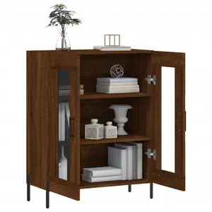 Stonefort Display Cabinet Brown Oak