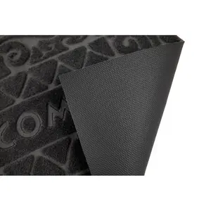 Njord 40 x 60 cm Non-Slip Indoor Door Mat Black