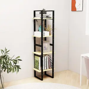 Berkfield 4-Tier Book Cabinet 40x30x140 cm Solid Pine Wood