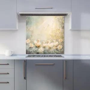 Ava Sterling: 00020 Premium Glass Kitchen Splashback W600mm x H600mm