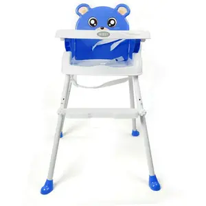 Croll High Chair Blue/White