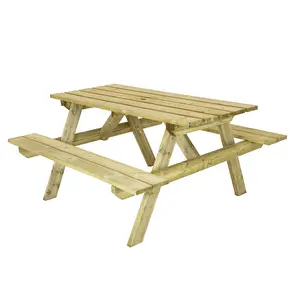 Hutton Garden British Made Wooden Picnic Table FCS Certified