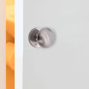 EAI - Mortice Door Knob Set Victorian Satin Chrome