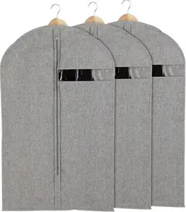 Argos Home Pack Of 3 Suit Carriers - Grey