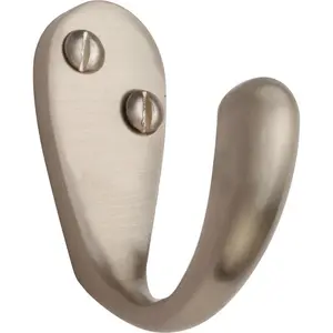 Heritage Single Robe Hook Satin Nickel