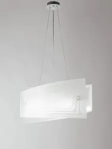 Luminosa CONCEPT 4 Light Pendant Ceiling Light White 60x20x30cm