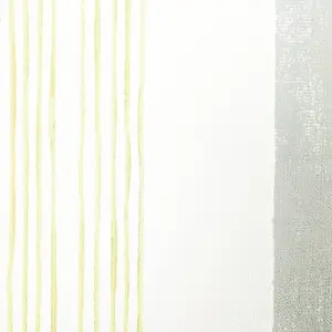 GoodHome Eulophia Grey & yellow Striped Textured Wallpaper Sample