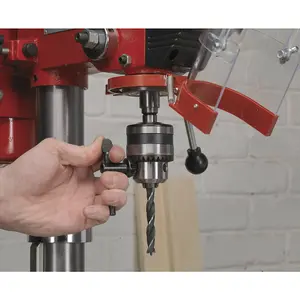 Versatile 12-Speed Floor Pillar Drill with 370W Motor and Safety Features