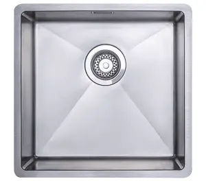 Austen & Co. Roma Stainless Steel Large Inset/Undermount Single Bowl Kitchen Sink. Lifetime Guarantee, Fast Delivery