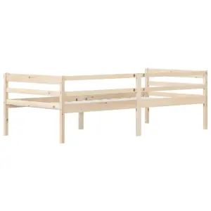 Berkfield Bed Frame Solid Pinewood 90x200 cm