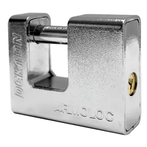 Armoured Steel Shackle Padlock From Dekton 3 Keys High Security 80mm Lock