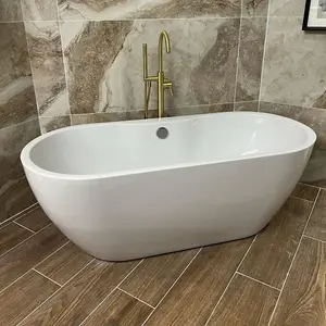 Viktor Benson Onyx 1655mm Freestanding Double Ended Bath