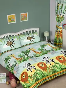 Jungle-Tastic Double Duvet Cover and Pillowcase Set