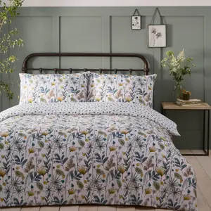 Kew Green Duvet Cover Set Floral Bedding