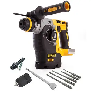 Dewalt DCH273N XR 18v SDS Brushless Hammer Drill  + SDS Bits Chisel + Chuck